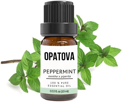 Opatova Peppermint שמן אתרי טהור טבעי לא מדולל, ציון טיפולי עבור מפזר, מכשיר אדים, עיסוי, ארומתרפיה