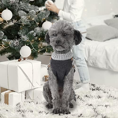 HRTTSY כלב סוודר חג המולד חמוד קוטב דוב חג המולד סוודר כלב סוודר תלבושות סתיו סתיו חורף גור חורפי מגשר
