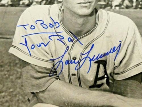 Lou Limmer חתום בייסבול בייסבול 8x10 עם JSA COA - תמונות MLB עם חתימה