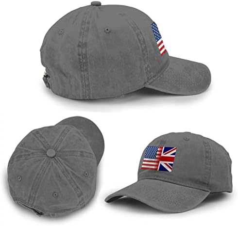 איחוד - שקע אמריקאי דגל בייסבול כובע מתכוונן אלדולט קאובוי קלאסי כובע אופנה ספורט כובע לגברים נשים