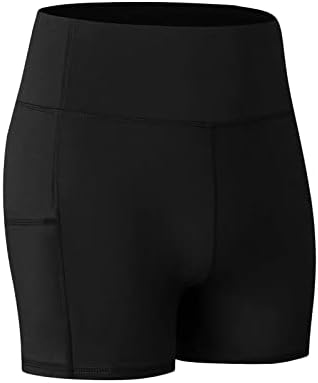 מכנסיים קצרים אתלטים לנשים חותלות גבוהות במותניים אימון מכנסי יוגה קצרים מכנסיים קצרים בקרת בטן ריצה