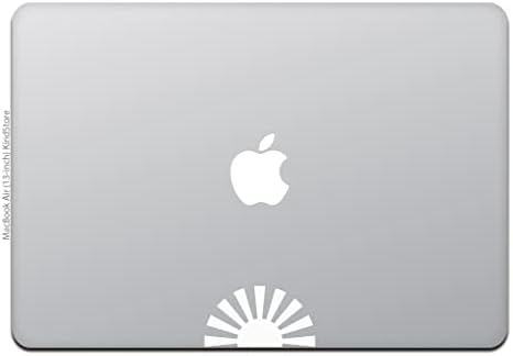 חנות חביבה MacBook Air/Pro MacBook מדבקה Asahi Sun Flag מדבק לבן M870-W