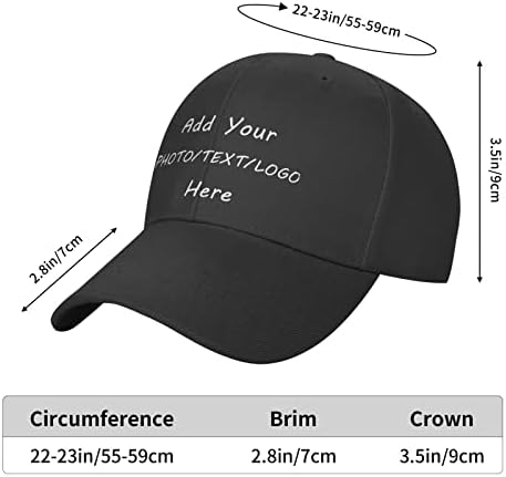כובע מותאם אישית כובע בייסבול מותאם אישית כובע נהג משאית מתכוונן לגברים ונשים-הוסף טקסט/תמונות/לוגו