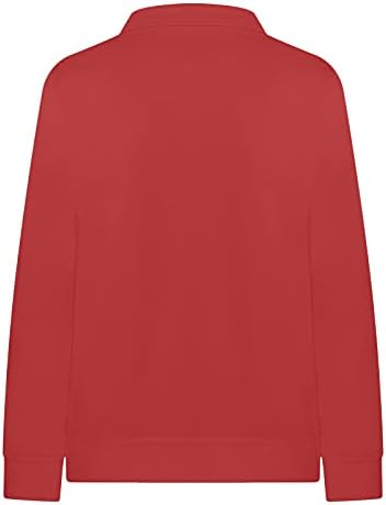 קפוצ'ונים של נוקמופו נשים סוודר מודפס סוודר מודפס דפסה מזדמן צבעוני שרוול ארוך חולצה עם סווטשירט עם