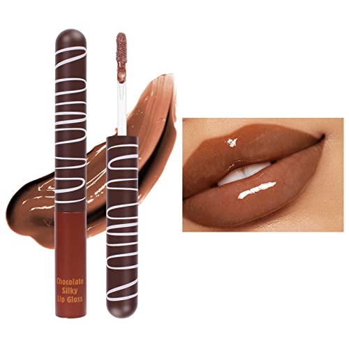 סוכר דבש שפתון שוקולד זיגוג שפתיים לחות לחות לאורך זמן לחות לא דביק עירום מים אור איפור אפקט נשי 5.5
