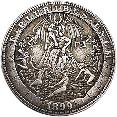 מטבע מורגן משוטט 1899 שד איסוף מטבעות סביב צלחת כסף מטבעות זיכרון מלאכות קישוט ביתיות