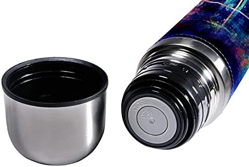 SDFSDFSD 17 גרם ואקום מבודד נירוסטה בקבוק מים ספורט ספורט ספל ספל ספל עור מקורי עטוף BPA בחינם, תווי