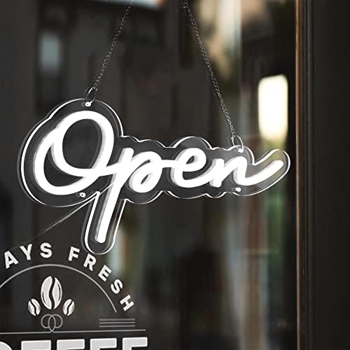 15 איקס 7.3 עסקים פתוח סימן עם מרחוק, מתכוונן בהירות פתוח ניאון אורות למסעדה בר סלון חנויות מלון קיר