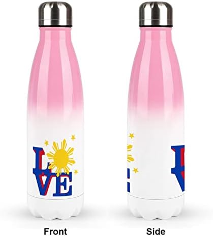 פיליפיני סאן אהבה 17oz בקבוק מים ספורט נירוסטה ואקום מבודד צורת קולה בקבוק ספורט לשימוש חוזר