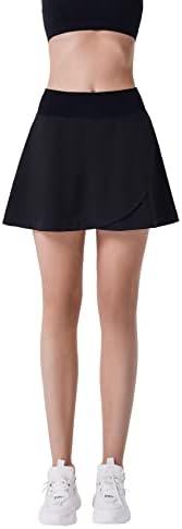חצאית טניס נשים שניים באחד חצאית גולף חצאית אתלטית עם כיסים