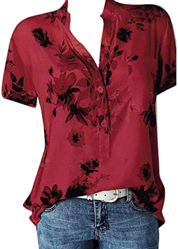 צמרות קיץ לנשים 2023 חוף טרנדי חולצות שרוול ארוכות חולצות הדפס גרפי נופש חופשת חולצת הנלי למטה חולצה