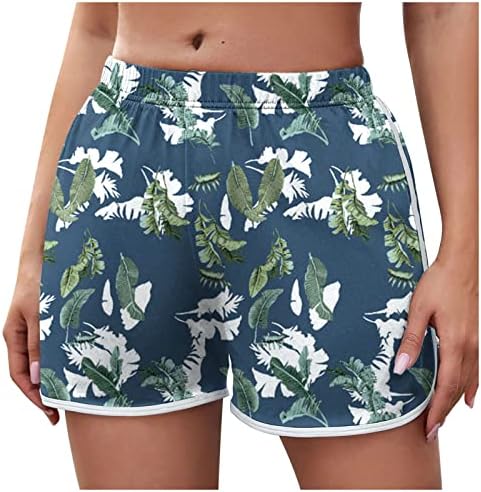 מכנסיים קצרים של ג'נסנגו לנשים בגדי נשים מכנסי חוף יוגה מודפסים מזדמנים