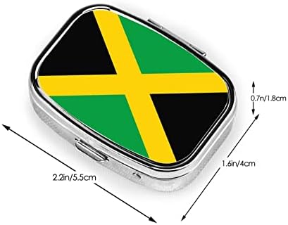 דגל של ג ' מייקה כיכר מיני גלולת תיבת נסיעות רפואה תאים ארגונית נייד מתכת גלולת מקרה