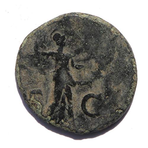 זה קלאודיוס אני הקיסר הרומי 41 עד 54 לספירה מינרווה עם כיד ומגן מטבע מטבע