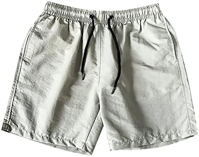 חגורת גומי מכנסיים קצרים לגברים להתאים שרוך קיץ חוף מכנסיים קצרים עם מותניים וכיסים ספורט מכנסיים קצרים