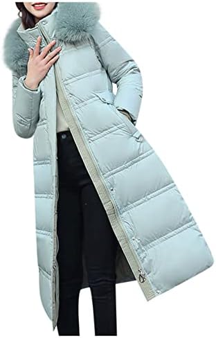חורף נשים מעבה את מעיל הנפח של מעילים מרופדים חמים טוניקה אופנה ז'קט אטום רוח ארוך עם מכסה המנוע של