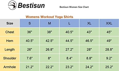 צמרות אימון BestIsun לנשים רופפות מתאימות גופיות יוגה חולצות יוגה חולצות