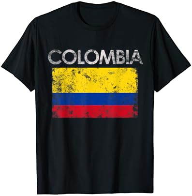 בציר קולומביה קולומביאני דגל גאווה מתנה חולצה
