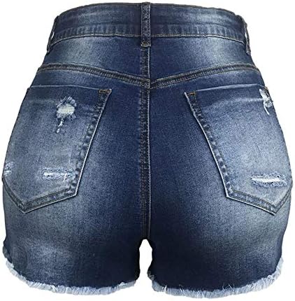 מכנסיים קצרים של ג'ינס ג'ינס קיצוני המותניים הגבוהים מכנסיים קצרים בקיץ חופשה מזדמנת חוף מכנסיים קצרים
