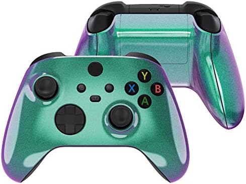זיקית קיצונית ירוקה סגול סגול מלא מעטפת עם כיסוי סוללה עבור בקר Xbox X/S בקר - בקר לא כלול